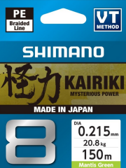 Shimano Kairiki 8x 150 Mt Mantis Green Örgü İp Misina