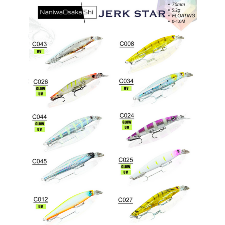 Nanıwaosakashı Jerkstar 70 Mm 5.2 Gr Maket Balık