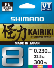 Shimano Kairiki 8 x  300 Mt 23 MM Multicolor Örgü İp Misina