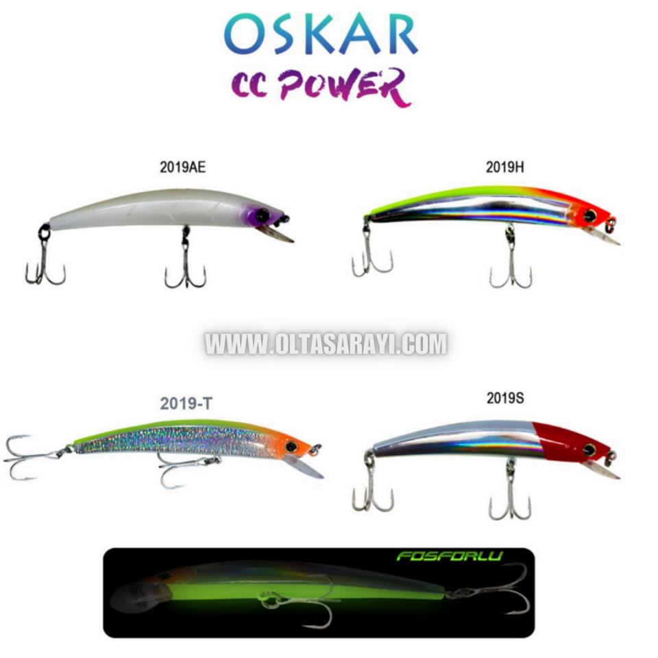Oskar CC Power 9 Cm 7.5 Gr Fosforlu Maket Balık