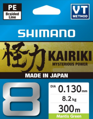 Shimano Kairiki 8 X Örgü İp Misina 300 MT Mantis Green
