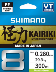 Shimano Kairiki 8 X Örgü İp Misina 300 MT Mantis Green