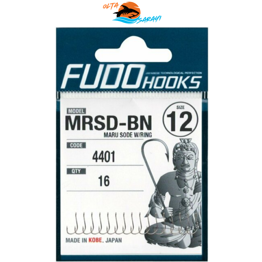 Fudo Hooks 4401 Maru Sode W/ Rıng Black Nıkel Olta İğnesi