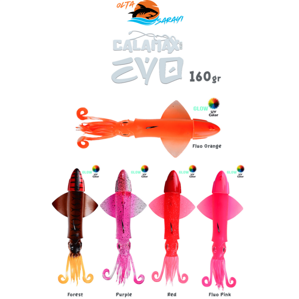 Fujin Calamax EVO 160gr Combo Squid Silikon Yem