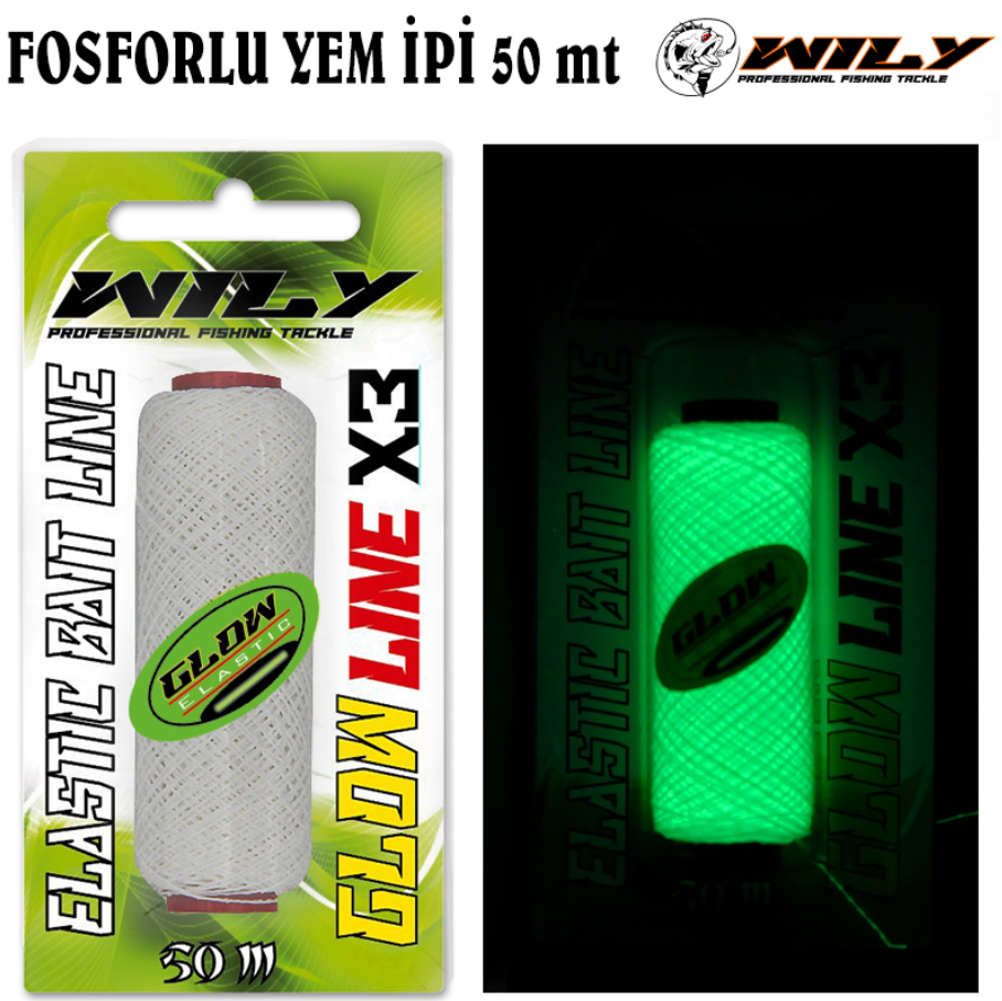 Wily Fosforlu (Glow) Yem İpi 50 Mt
