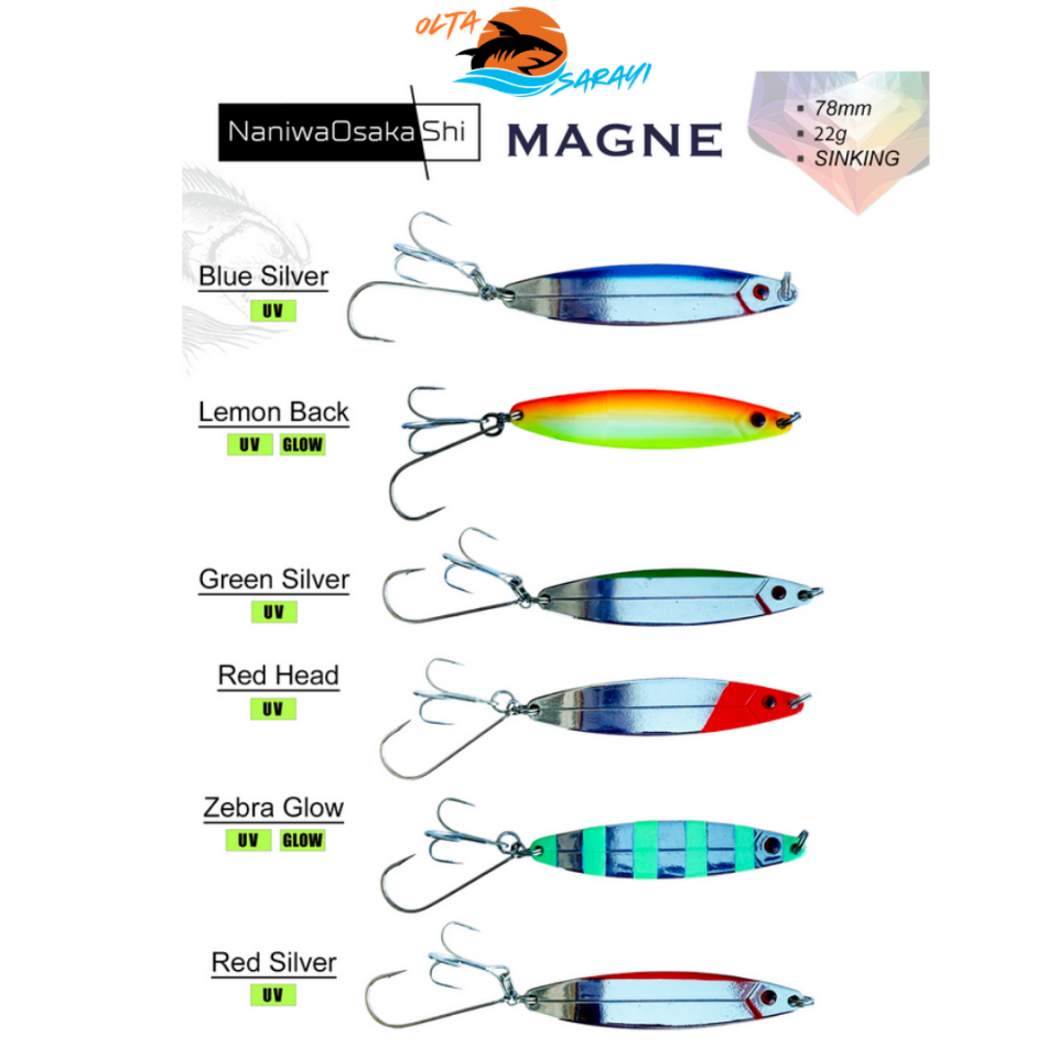 NANIWAOSAKASHI Magne Kaşık 7.8 cm 22 gr – Uzun Atış Levrek Lüfer Kaşık Yem