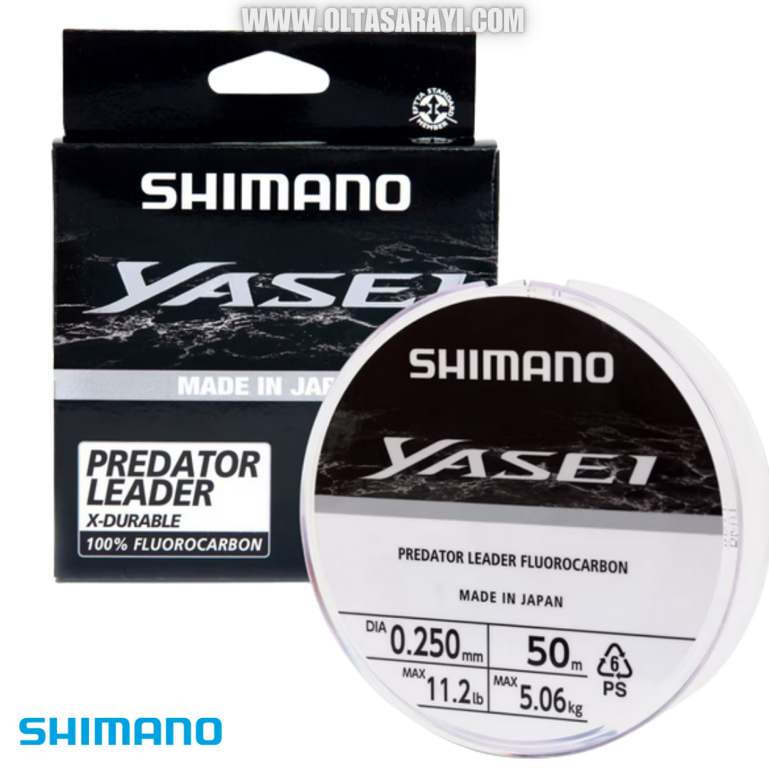 Shimano Yasei Predator %100  Fluorocarbon 50 mt Leader Misina