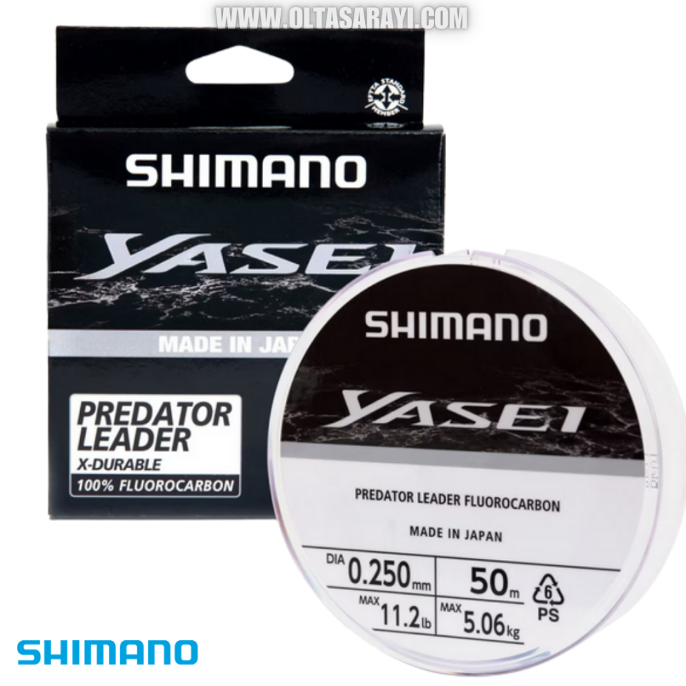 Shimano Yasei Predator %100  Fluorocarbon 50 mt Leader Misina