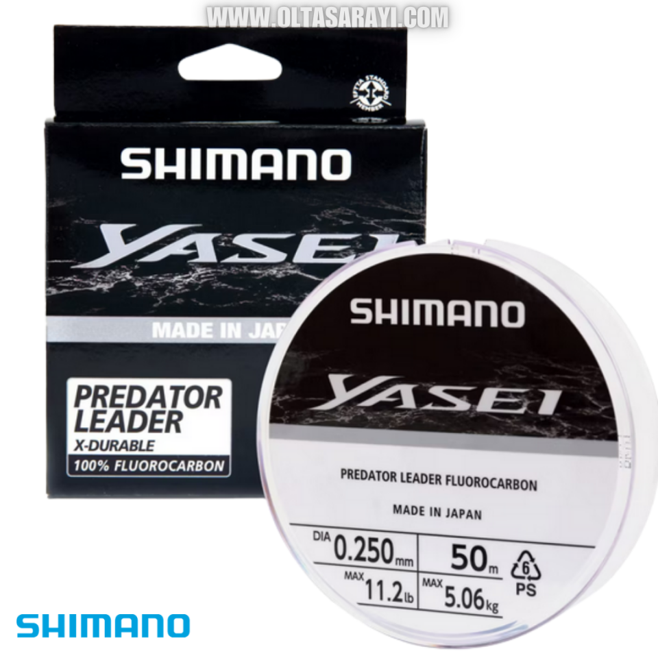 Shimano Yasei Predator %100  Fluorocarbon 50 mt Leader Misina