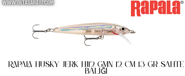 Rapala Husky Jerk HJ12 GMN 12 CM 13 GR Sahte Balığı