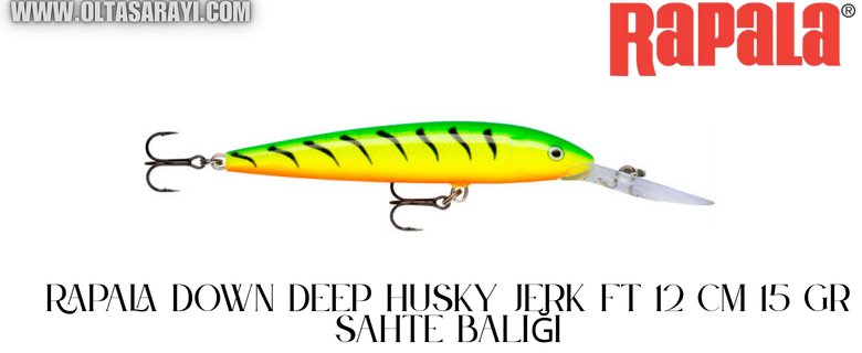 Rapala  Down Deep Husky Jerk DHJ-12 FT Firetiger 12 Cm 15 Gr Sahte Balığı