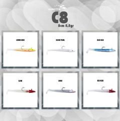 Caretta C8 10cm 10gr Silikon Yem