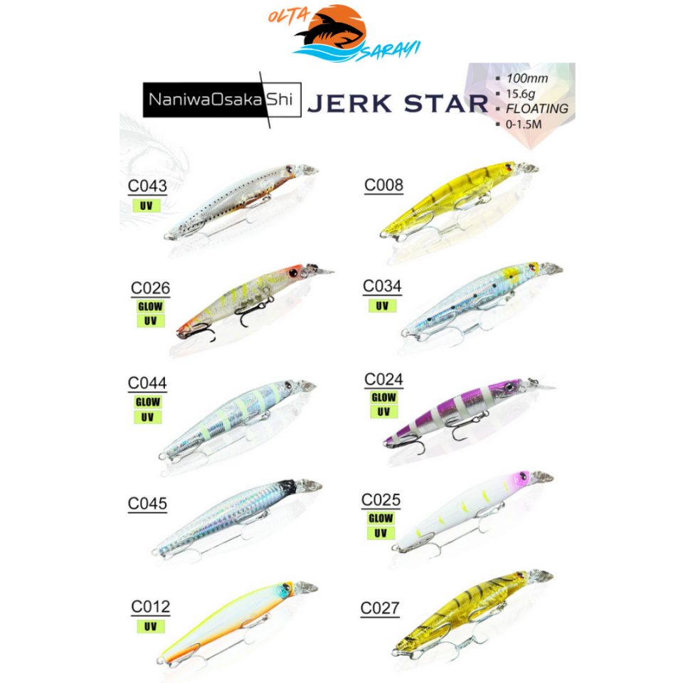 NaniwaOsakashi Jerkstar 100 Cm 15.6 Gr Maket Balık