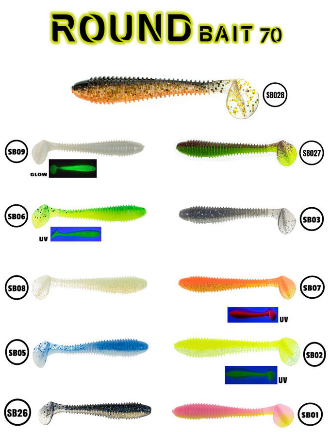 Fujin Round Bait 70mm Silikon Balık