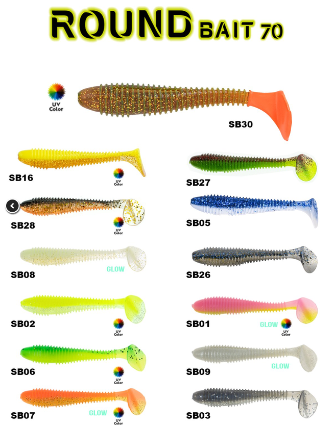 Fujin Round Bait 70mm Silikon Balık