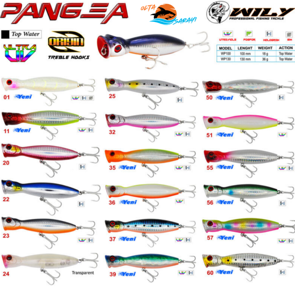 Wily Pangea  Popper 8 Cm 9.2 Gr Maket Balık