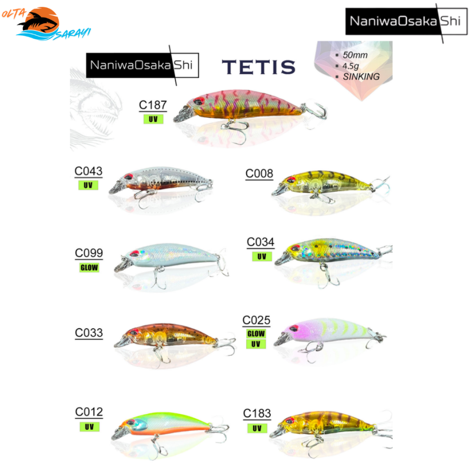 NANIWAOSAKASHI Tetis 50 Cm 4.5 Gr Sınkıng Maket Balık