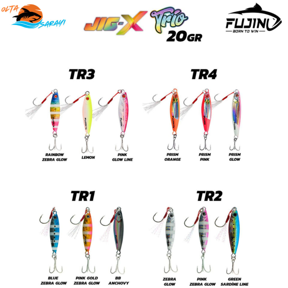 Fujin Jig-X Trio 3lü Micro Jig 20 Gr Jig Yem