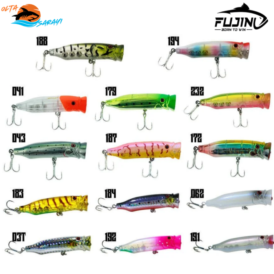 Fujin Salt Popper 70mm 9.5gr Su Üstü Maket Balık