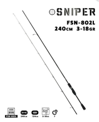 Fujin Sniper 240 Cm 3-18 Gr Spin Olta Kamışı