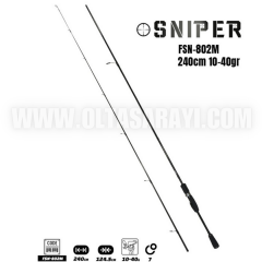 Fujin Sniper 240 Cm 10-40 Gr Spin Olta Kamışı