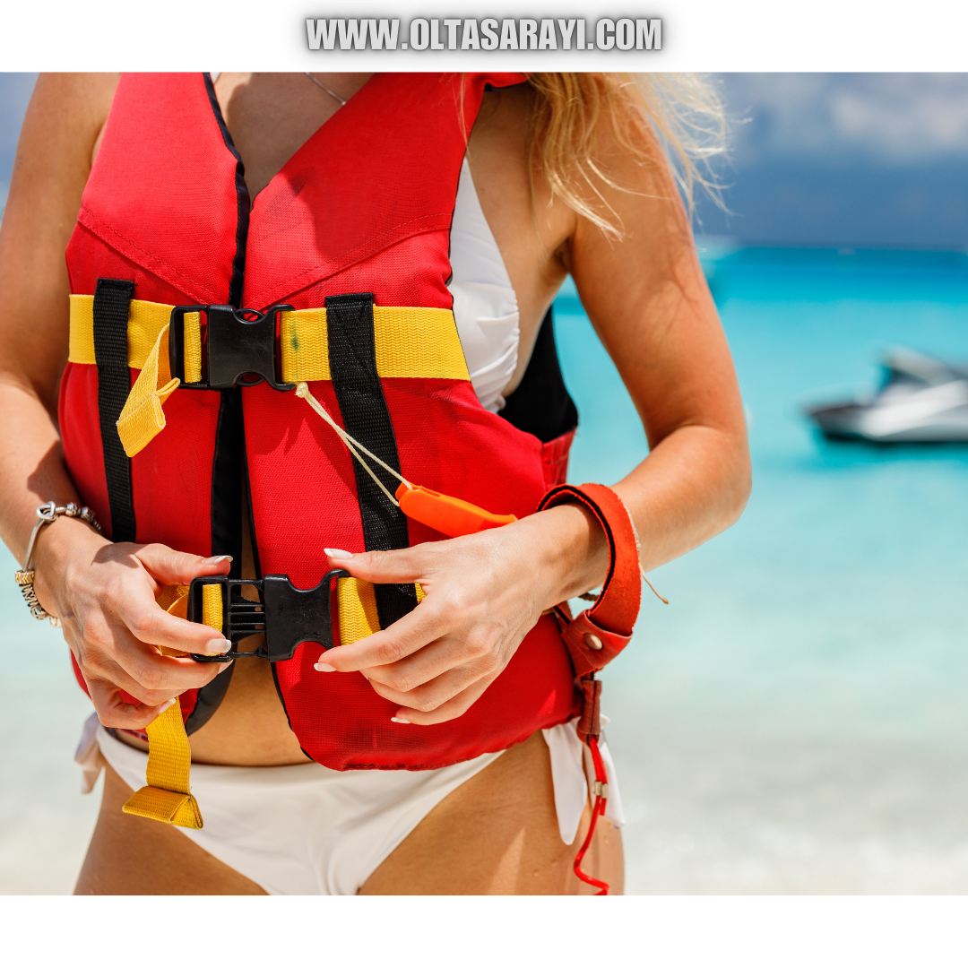 Holdman Can Yeleği CE Sertifikalı Kırmızı Renk