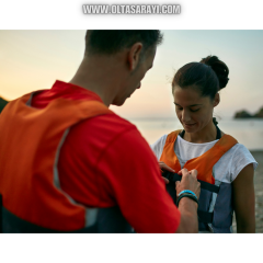 Holdman Can Yeleği CE Sertifikalı Kırmızı Renk