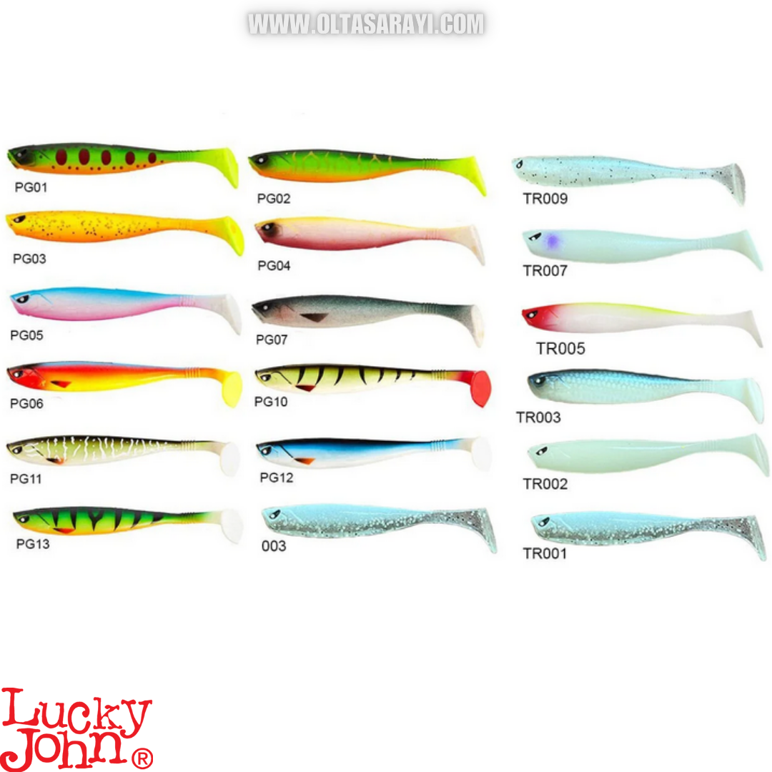 Lucky John Basara 3D Soft Swim 2.5'' (6.35 cm) 8P Silikon Yem