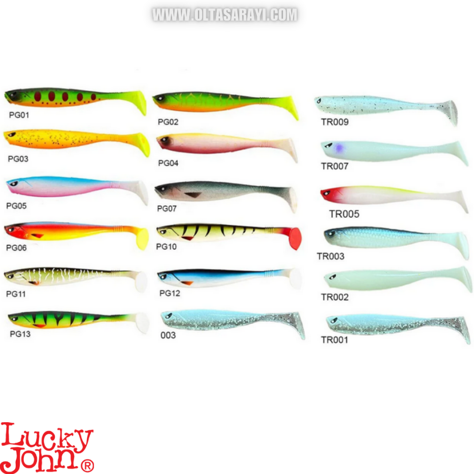 Lucky John Basara 3D Soft Swim 2.5'' (6.35 cm) 8P Silikon Yem