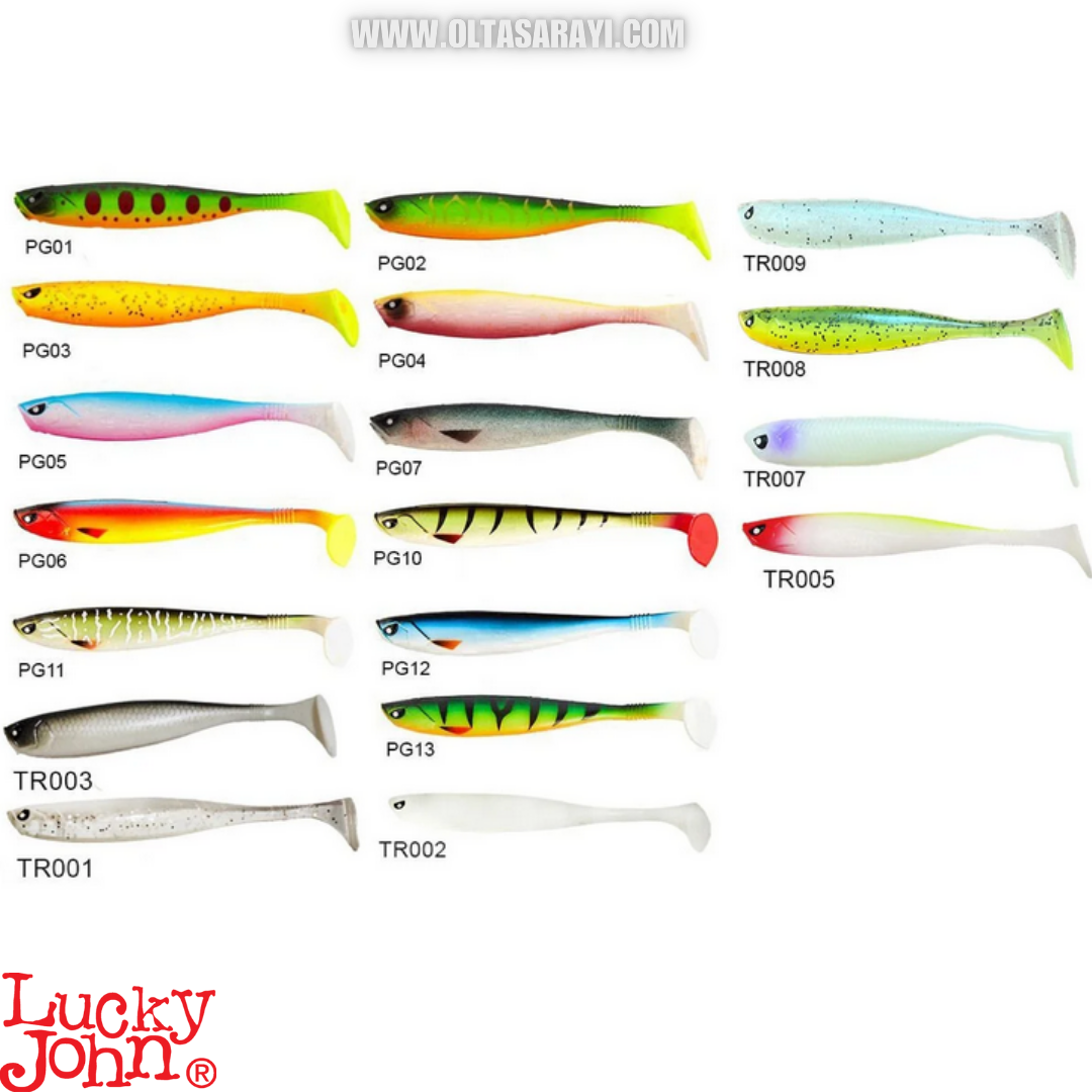 Lucky John Basara 3D Soft Swim 3.5'' (8.89 cm) 6P Silikon Yem