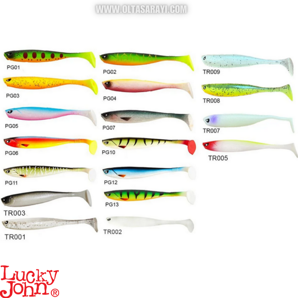 Lucky John Basara 3D Soft Swim 3.5'' (8.89 cm) 6P Silikon Yem
