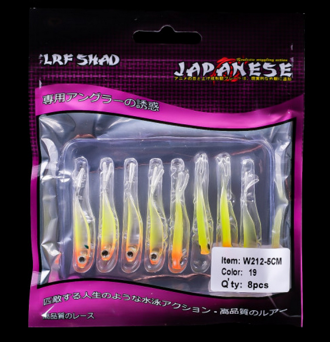 Sasi Japanese LRF Shad 5cm 0.5gr | Ultra Gerçekçi LRF Silikon Yem