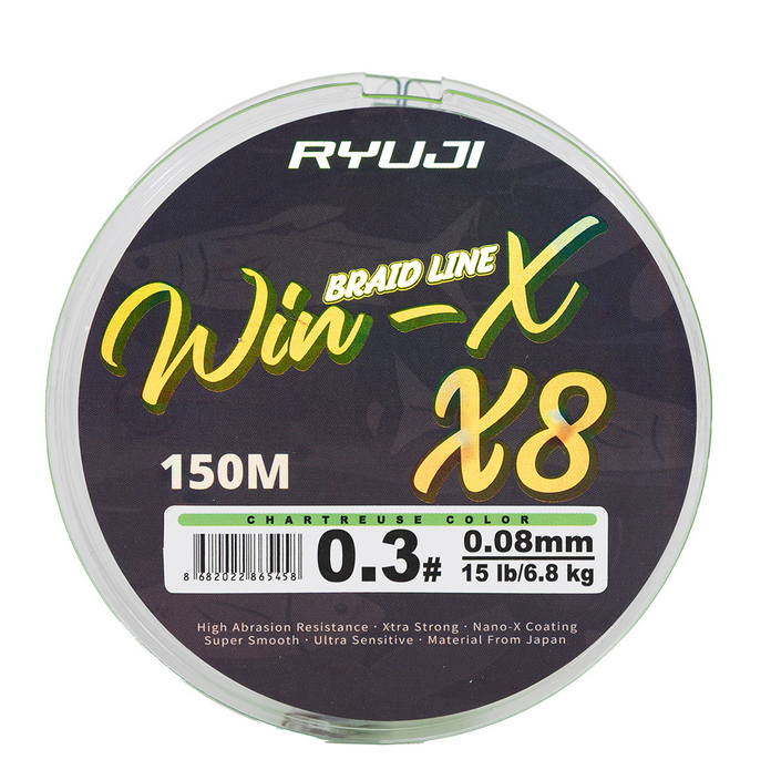 RYUJI WINX X8 150M CHARTREUSE İP MİSİNA