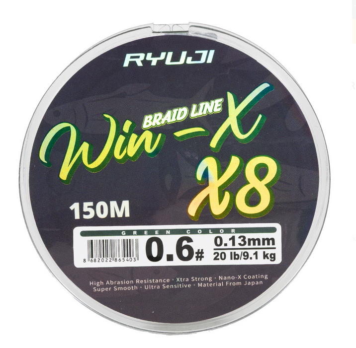 RYUJI WINX X8 150M GREEN İP MİSİNA