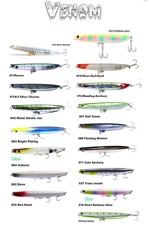 Fujin Venom 120mm 20gr Su Üstü Maket Balık