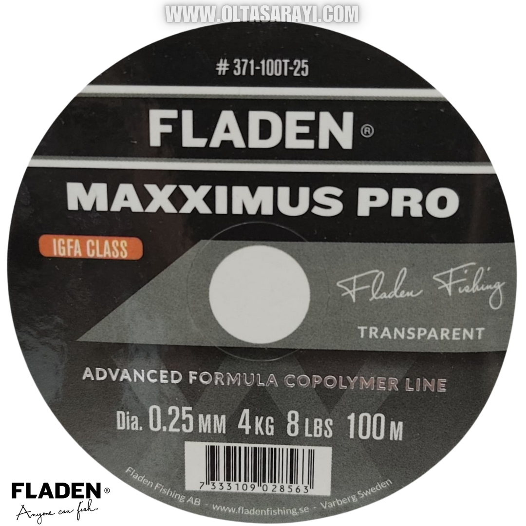 Fladen Maxximus İgfa Pro Şeffaf & Gri Monoflament Yekpare Olta  Misinası 25MM-Şeffaf