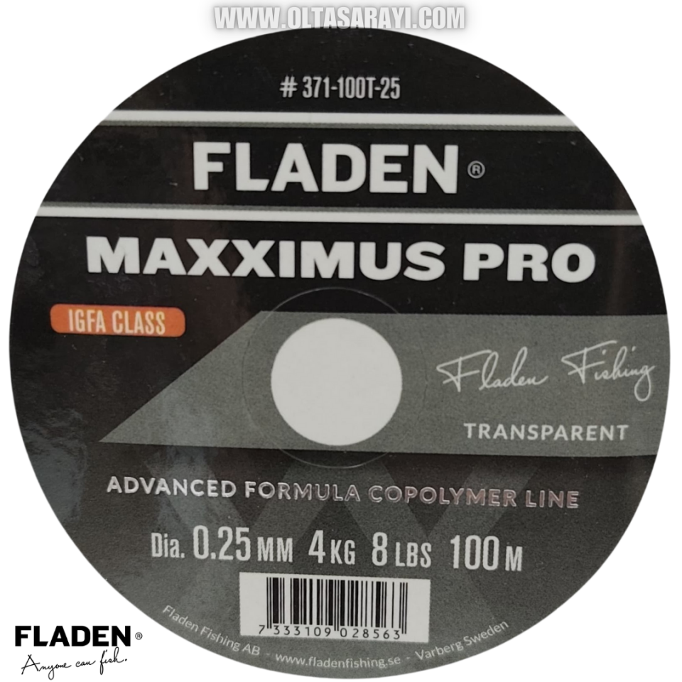 Fladen Maxximus İgfa Pro Şeffaf & Gri Monoflament Yekpare Olta  Misinası 25MM-Şeffaf