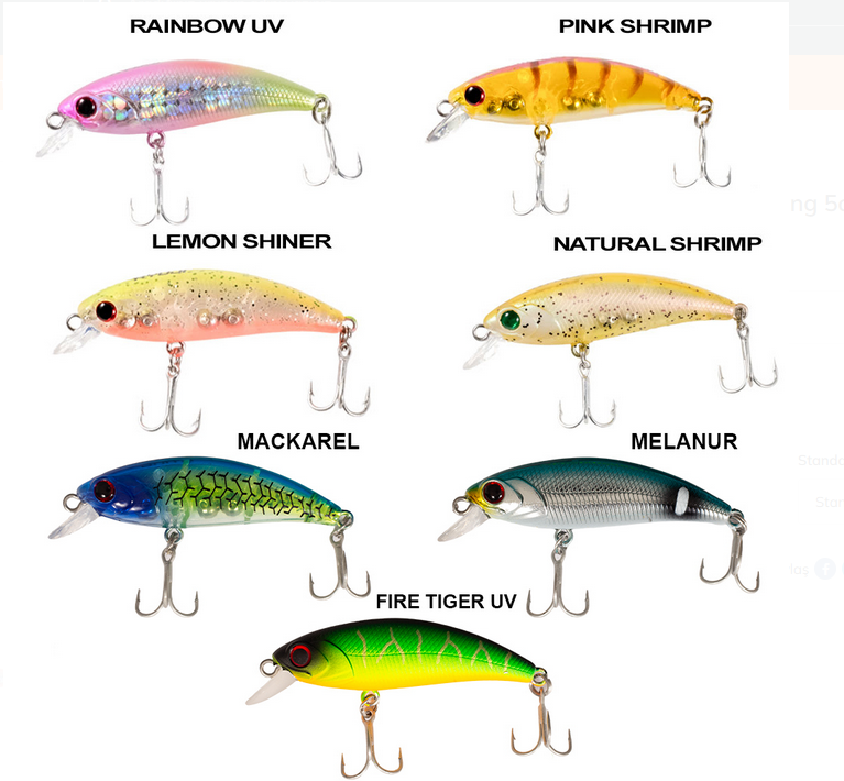Ryuji Baby Minnow Sinking 5cm 4.5gr Maket Yem