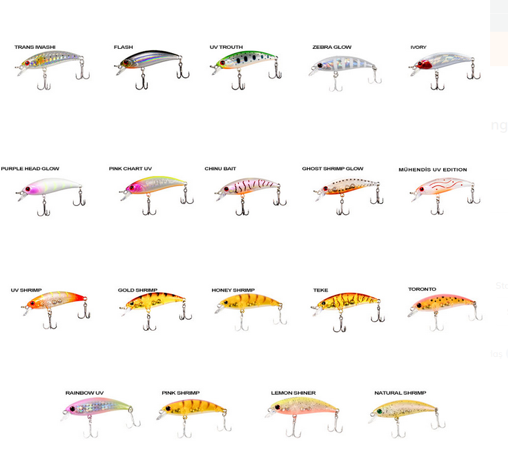 Ryuji Baby Minnow Sinking 5cm 4.5gr Maket Yem