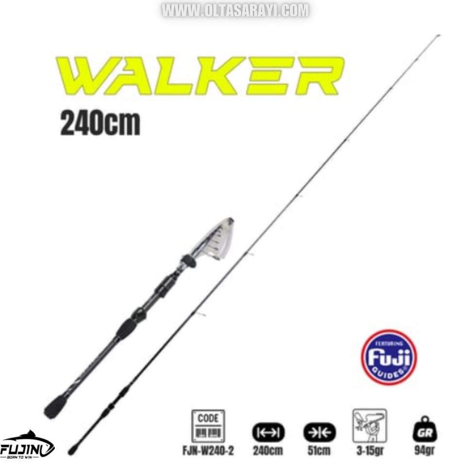 Fujin Walker 240 Cm 3-15 Gr Teleskopik Spin Olta Kamışı