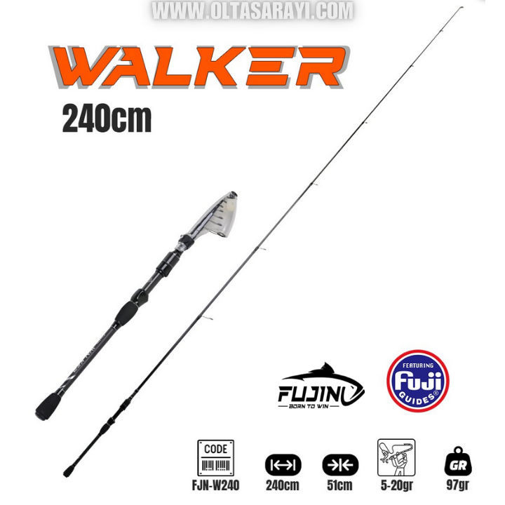 Fujin Walker 240 Cm 5-20 Gr Teleskopik Spin Olta Kamışı