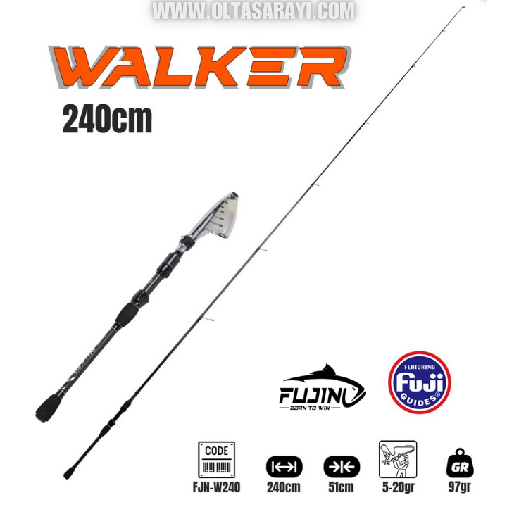 Fujin Walker 240 Cm 5-20 Gr Teleskopik Spin Olta Kamışı