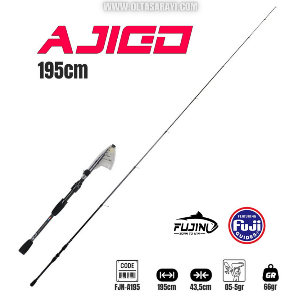 Fujin Ajigo 195 Cm 05-5 Gr Teleskopik LRF Kamışı