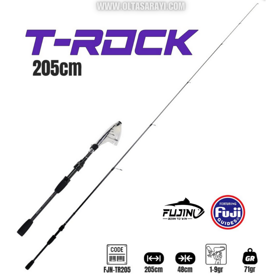 Fujin T-Rock 205 Cm 1-9 Gr Teleskopik LRF Kamışı