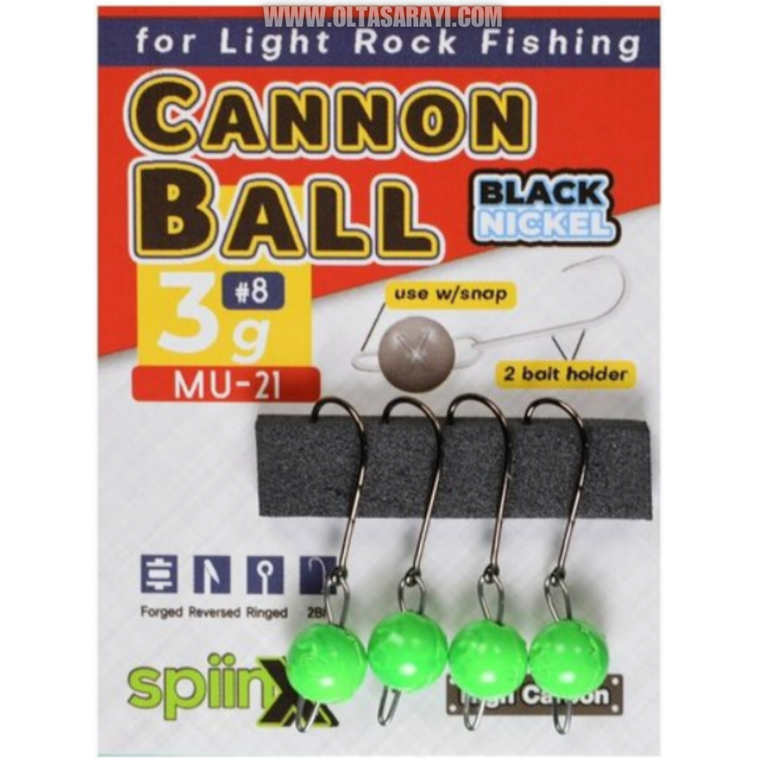 Spıınx Cannon Ball Jıghead UV Yeşil