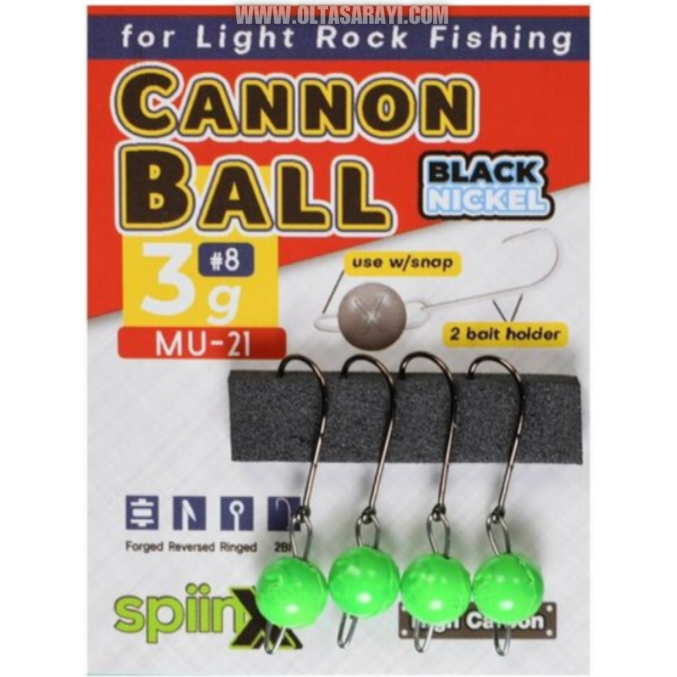 Spıınx Cannon Ball Jıghead UV Yeşil