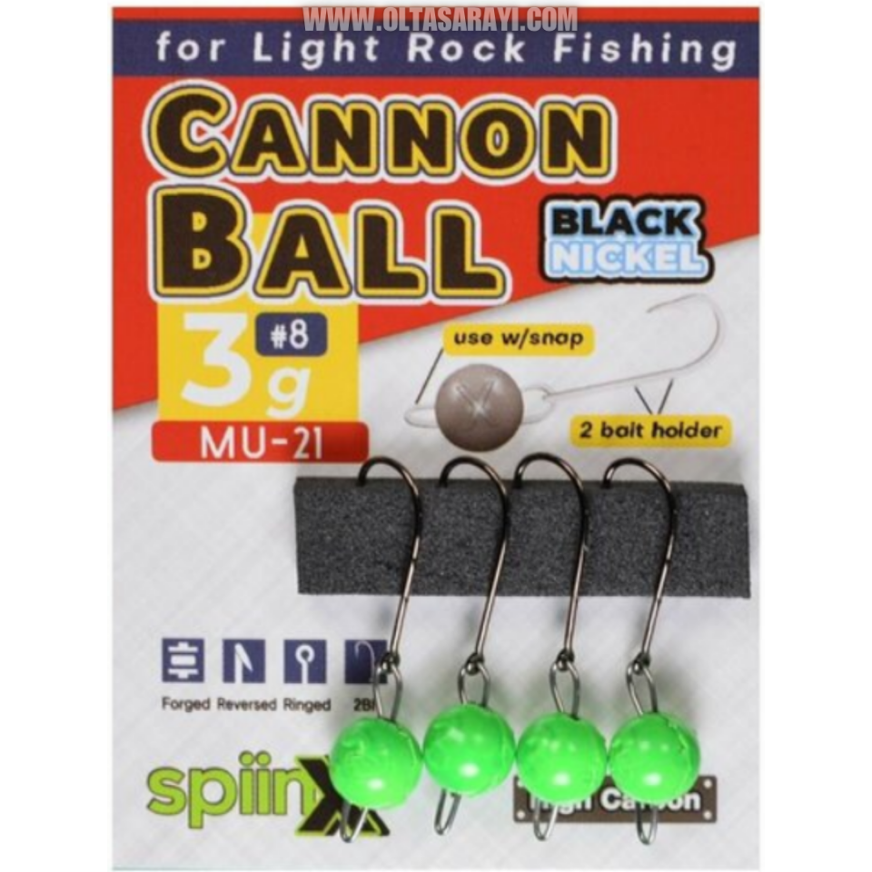 Spıınx Cannon Ball Jıghead UV Yeşil