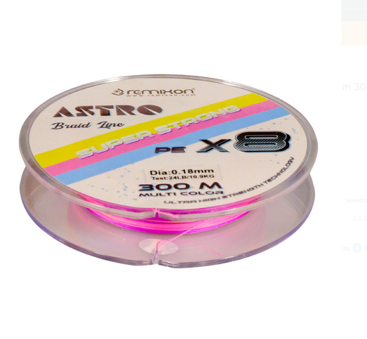 Remixon Astro 8X 0.13mm 300m MultiColor İp Misina