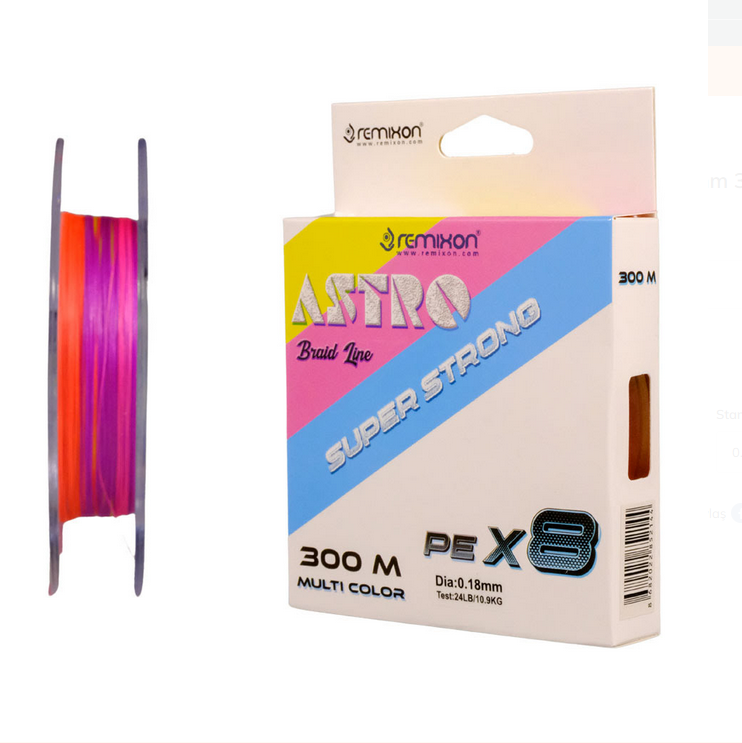Remixon Astro 8X 0.13mm 300m MultiColor İp Misina