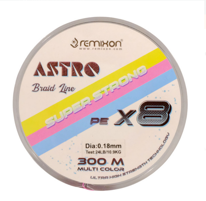 Remixon Astro 8X 0.13mm 300m MultiColor İp Misina